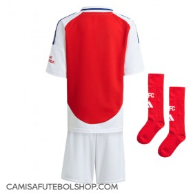 Camisa de time de futebol Arsenal Replicas 1º Equipamento Infantil 2024-25 Manga Curta (+ Calças curtas)